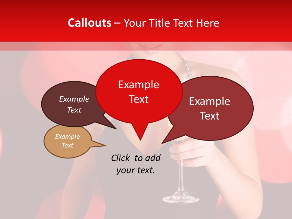 Human Young Sensual PowerPoint Template