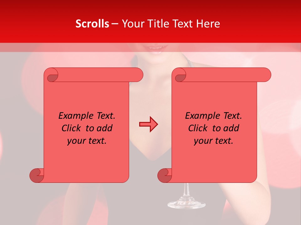 Human Young Sensual PowerPoint Template