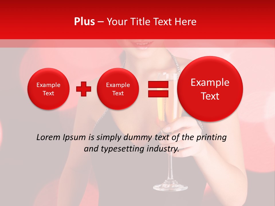 Human Young Sensual PowerPoint Template