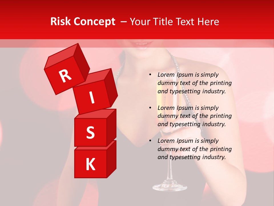 Human Young Sensual PowerPoint Template