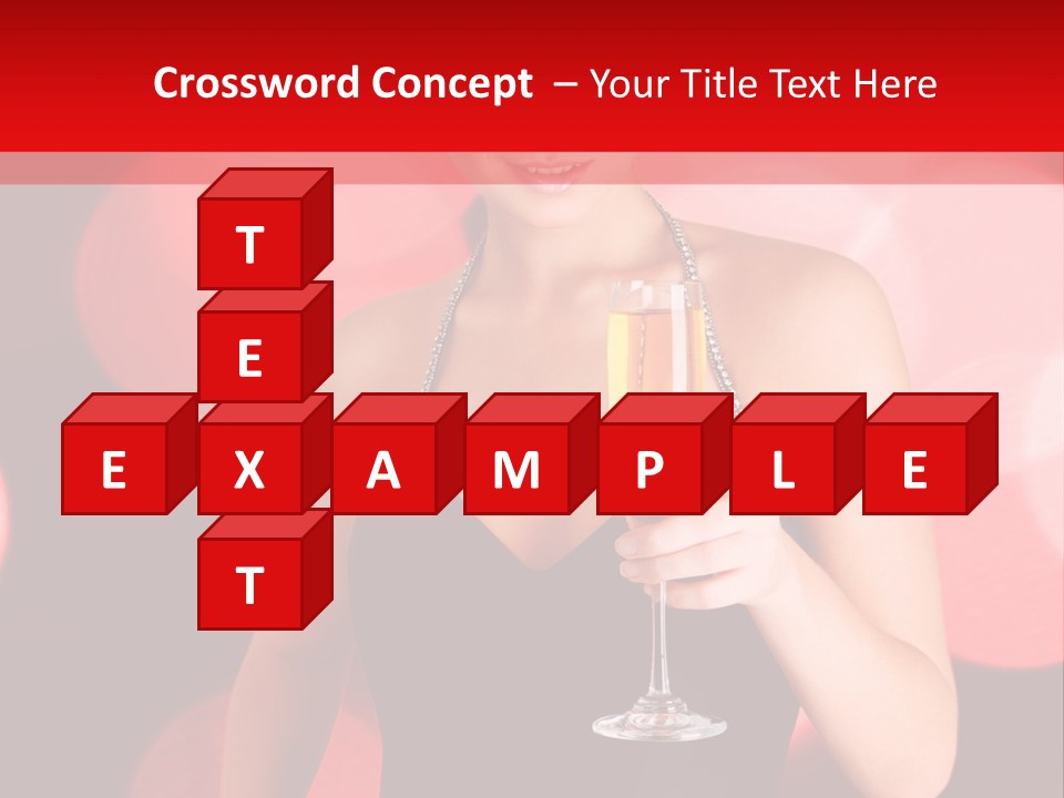 Human Young Sensual PowerPoint Template