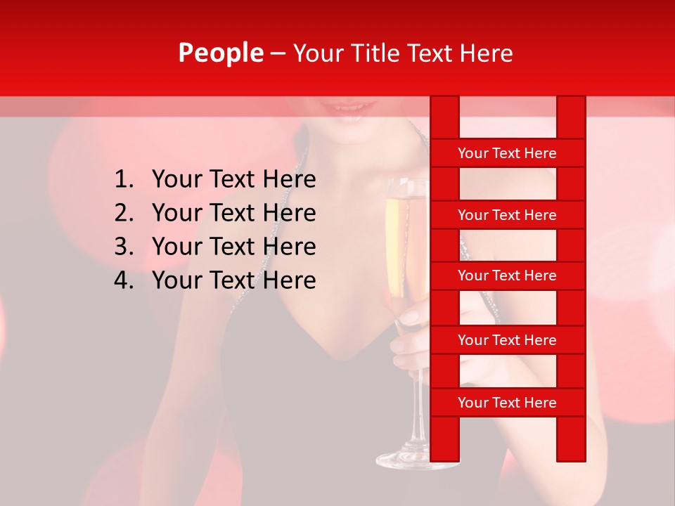 Human Young Sensual PowerPoint Template