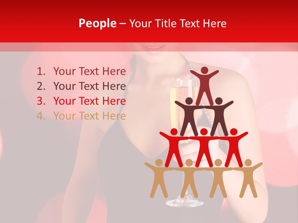 Human Young Sensual PowerPoint Template