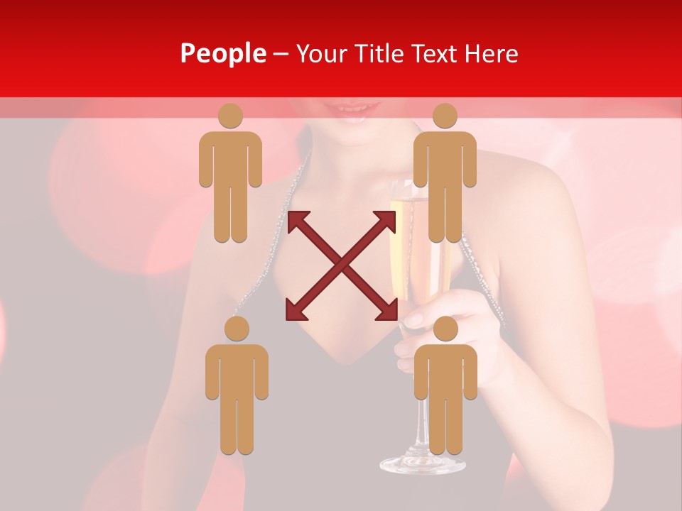 Human Young Sensual PowerPoint Template