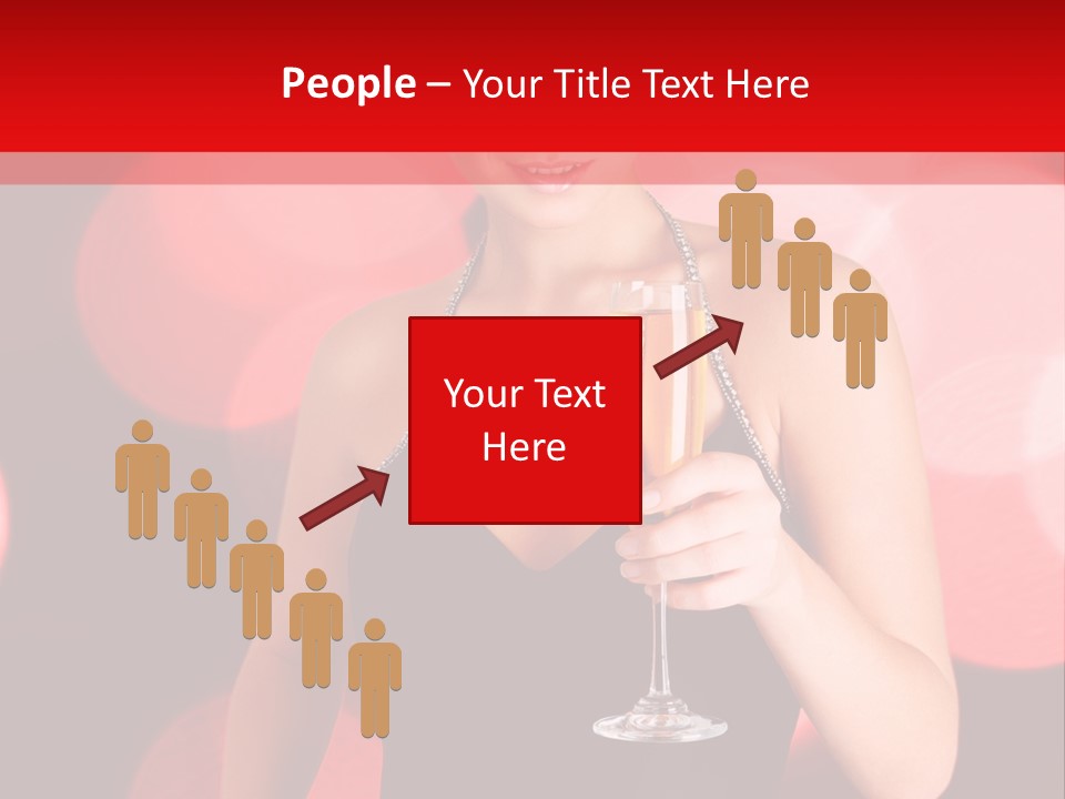 Human Young Sensual PowerPoint Template