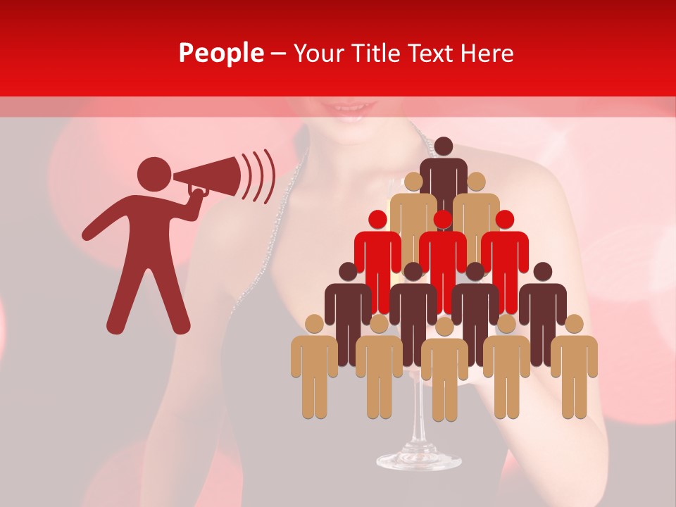 Human Young Sensual PowerPoint Template