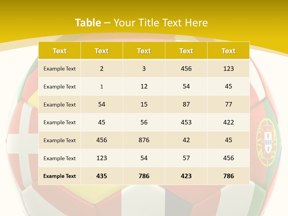 National England White Background PowerPoint Template