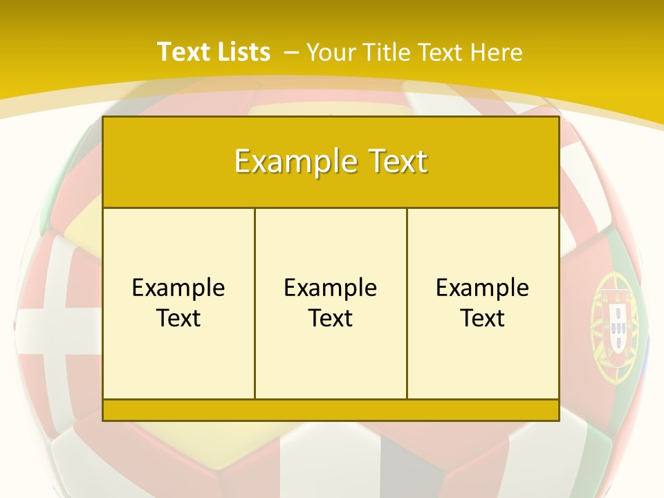 National England White Background PowerPoint Template