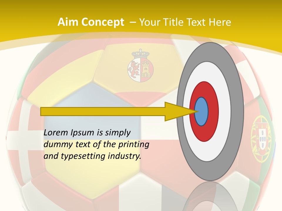 National England White Background PowerPoint Template