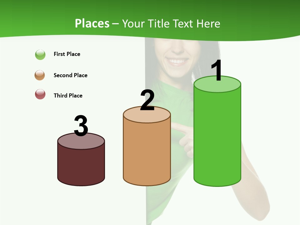 Advertise Girl Background PowerPoint Template