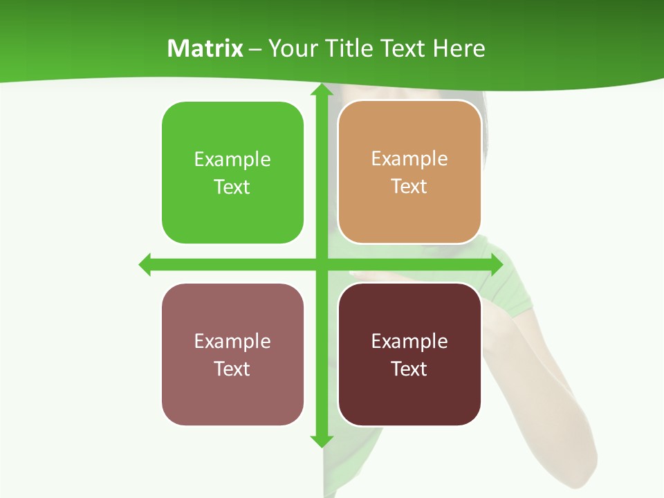 Advertise Girl Background PowerPoint Template