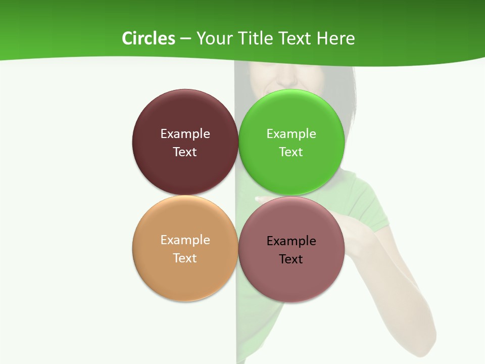 Advertise Girl Background PowerPoint Template