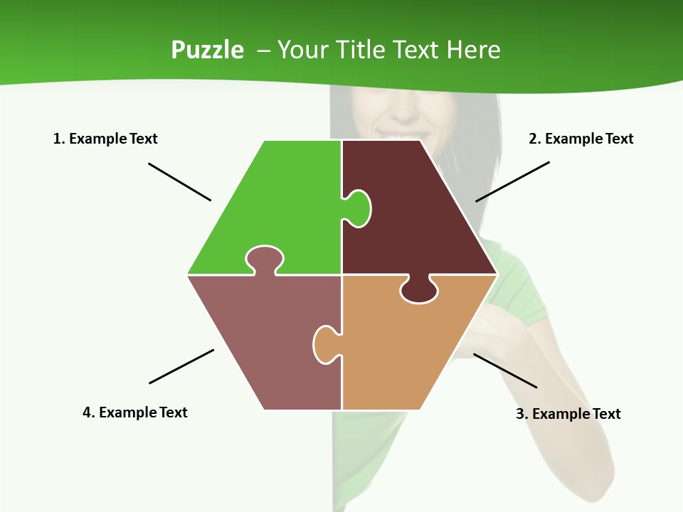 Advertise Girl Background PowerPoint Template