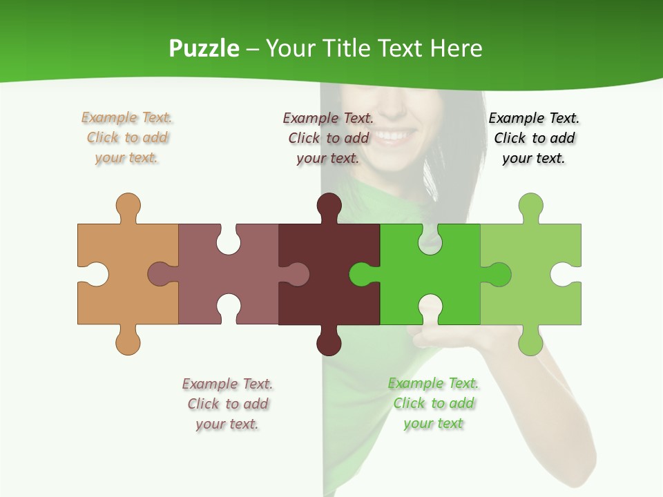 Advertise Girl Background PowerPoint Template