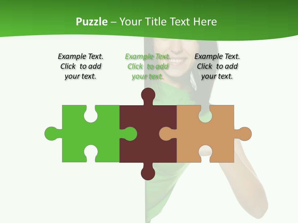 Advertise Girl Background PowerPoint Template