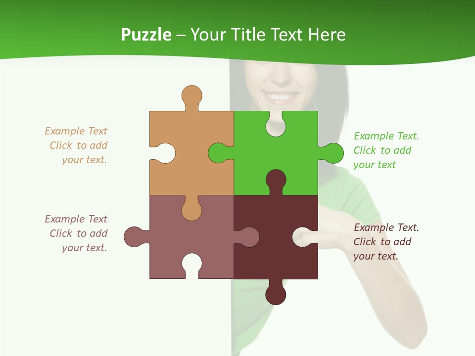 Advertise Girl Background PowerPoint Template