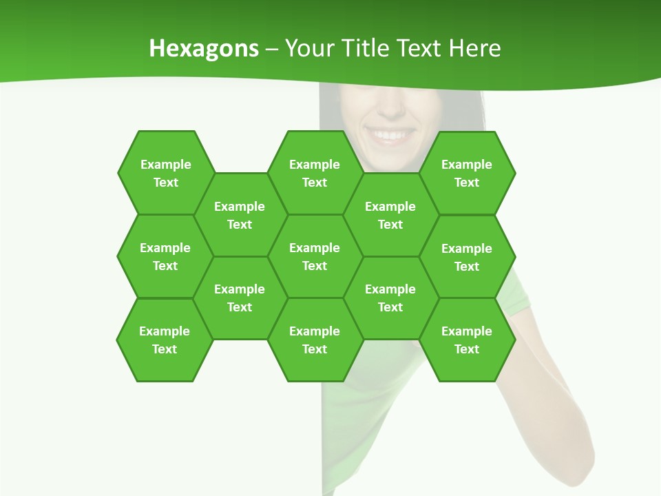 Advertise Girl Background PowerPoint Template