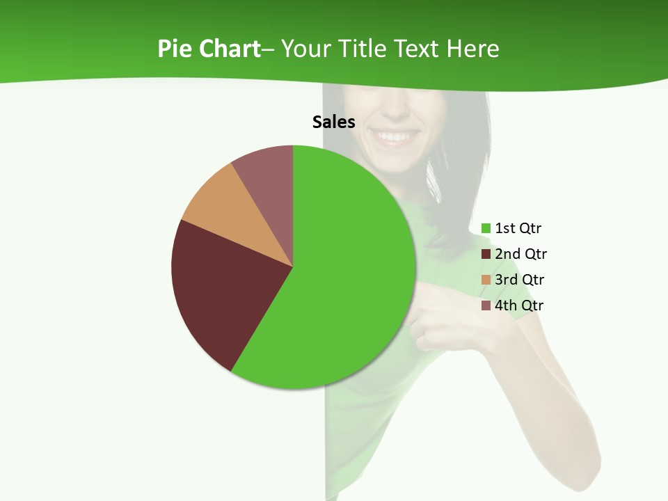 Advertise Girl Background PowerPoint Template