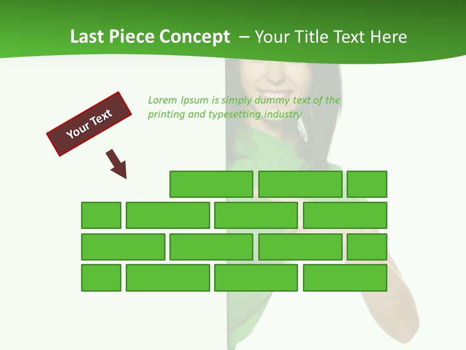 Advertise Girl Background PowerPoint Template
