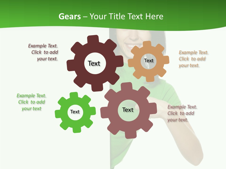 Advertise Girl Background PowerPoint Template