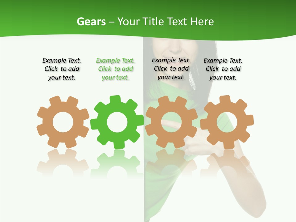 Advertise Girl Background PowerPoint Template