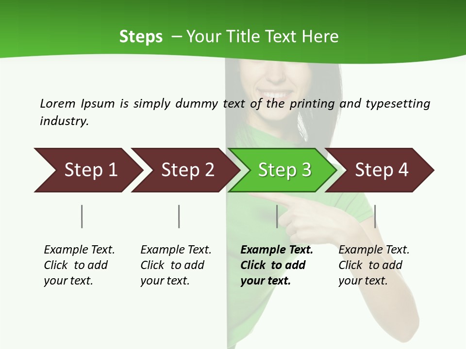 Advertise Girl Background PowerPoint Template