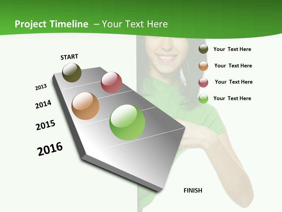 Advertise Girl Background PowerPoint Template