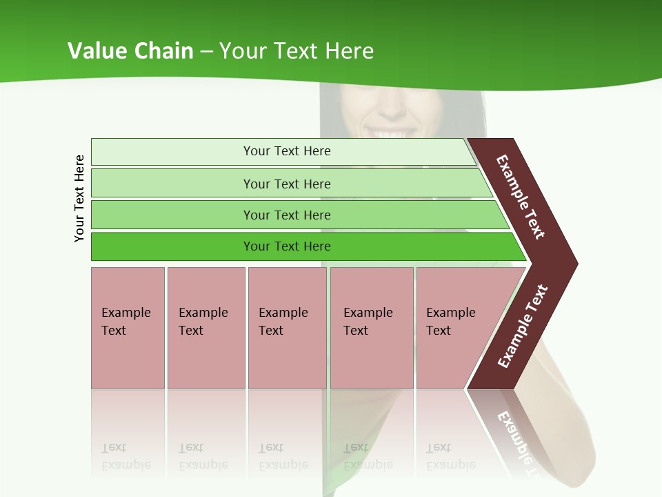 Advertise Girl Background PowerPoint Template