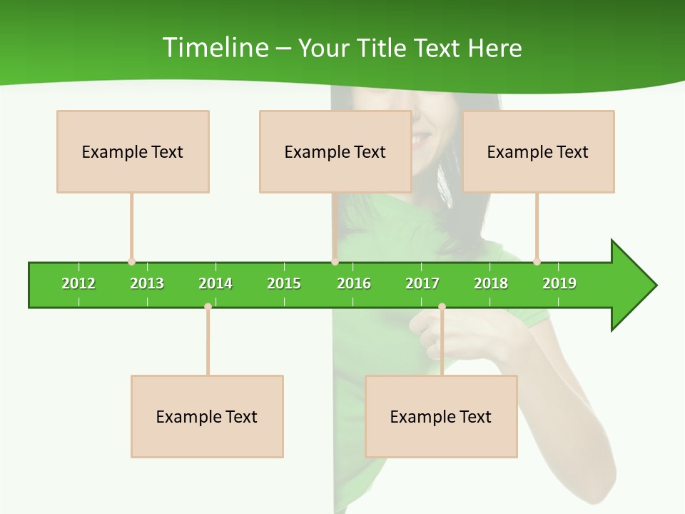 Advertise Girl Background PowerPoint Template