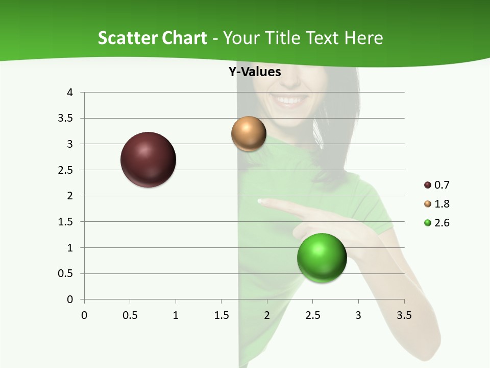 Advertise Girl Background PowerPoint Template