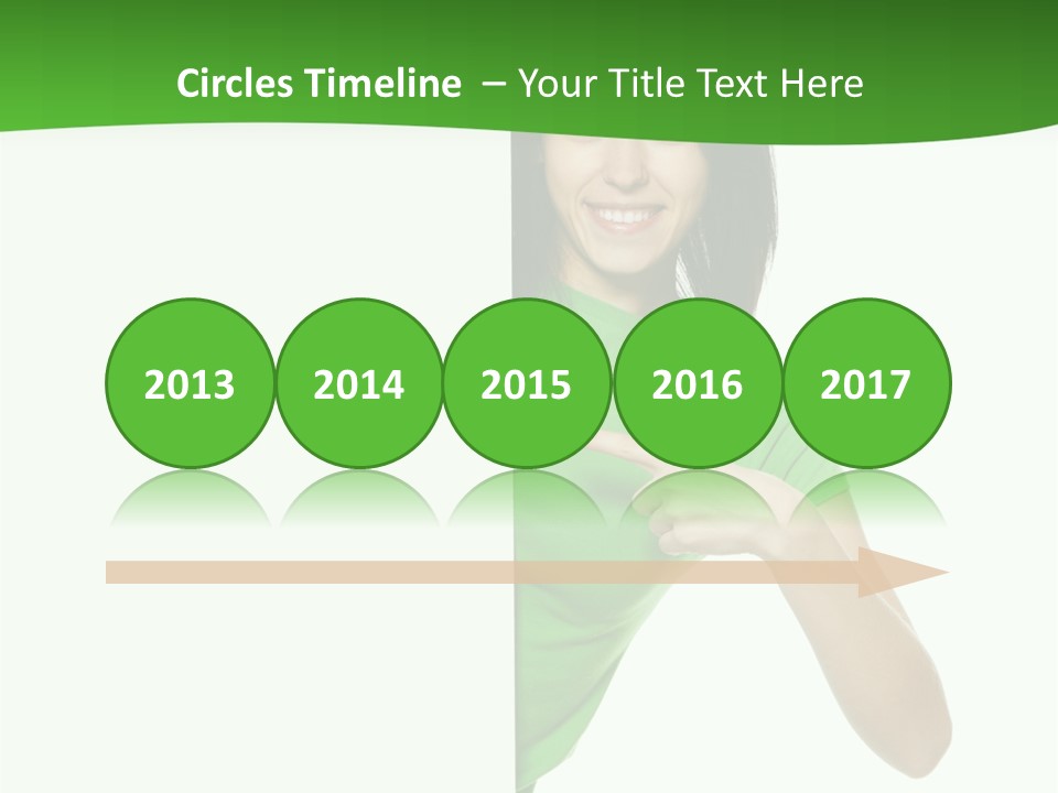 Advertise Girl Background PowerPoint Template