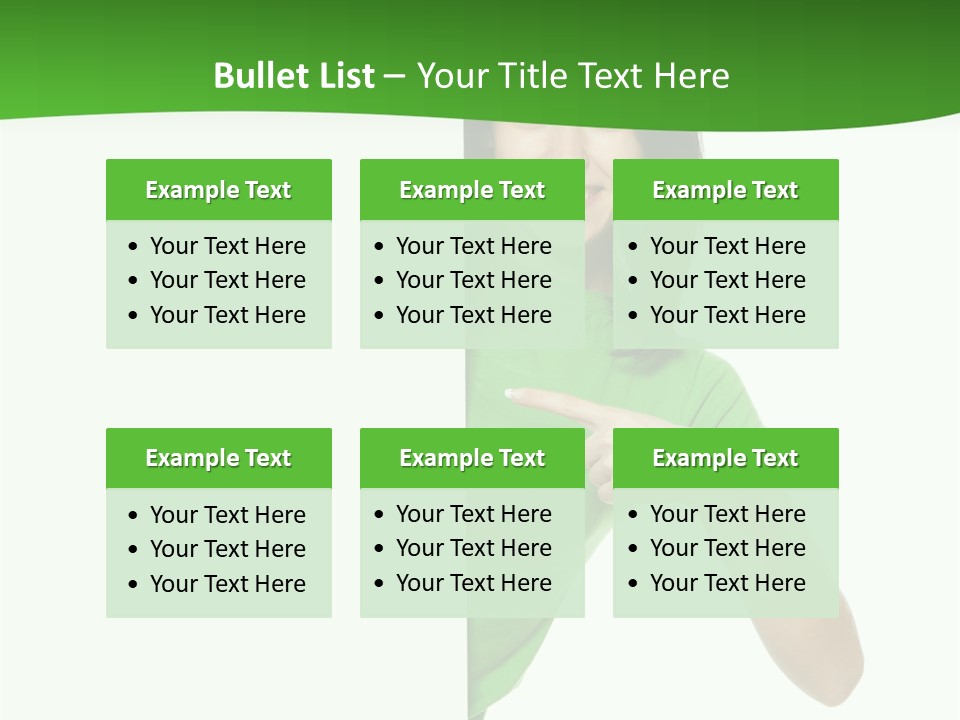 Advertise Girl Background PowerPoint Template