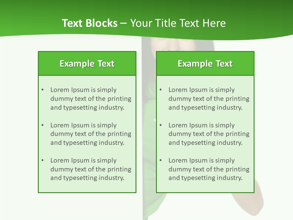 Advertise Girl Background PowerPoint Template