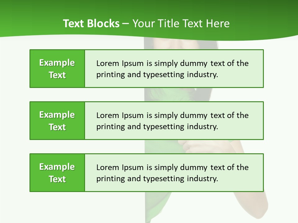 Advertise Girl Background PowerPoint Template