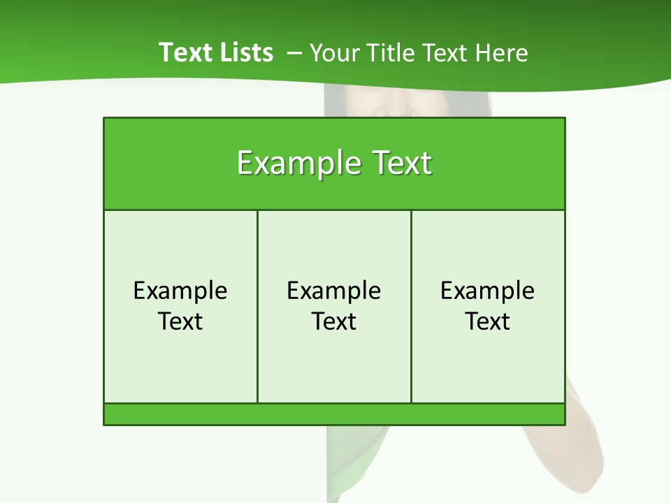 Advertise Girl Background PowerPoint Template