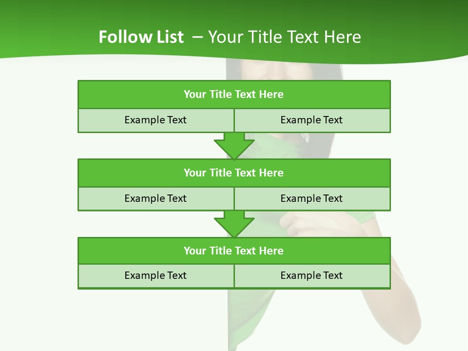 Advertise Girl Background PowerPoint Template