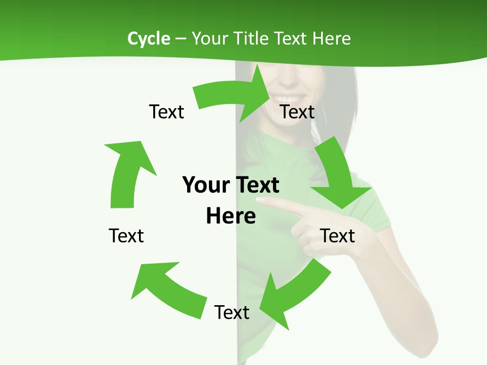 Advertise Girl Background PowerPoint Template