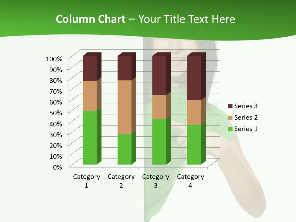 Advertise Girl Background PowerPoint Template