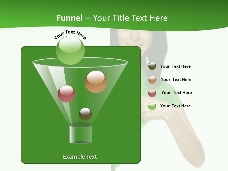 Advertise Girl Background PowerPoint Template