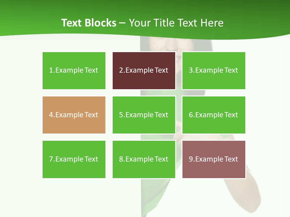 Advertise Girl Background PowerPoint Template