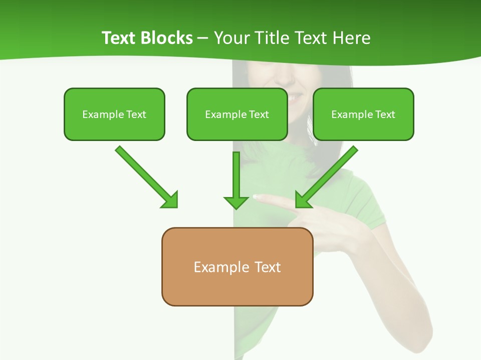 Advertise Girl Background PowerPoint Template