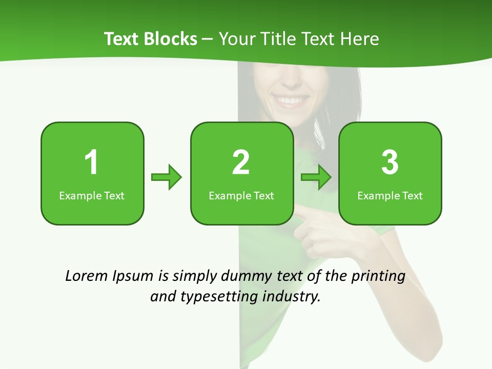 Advertise Girl Background PowerPoint Template