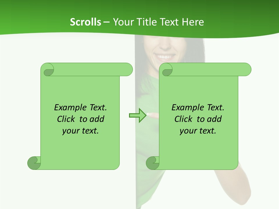 Advertise Girl Background PowerPoint Template