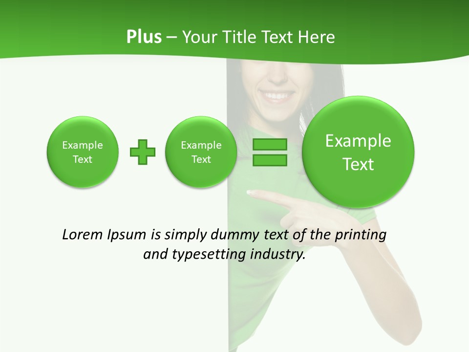 Advertise Girl Background PowerPoint Template