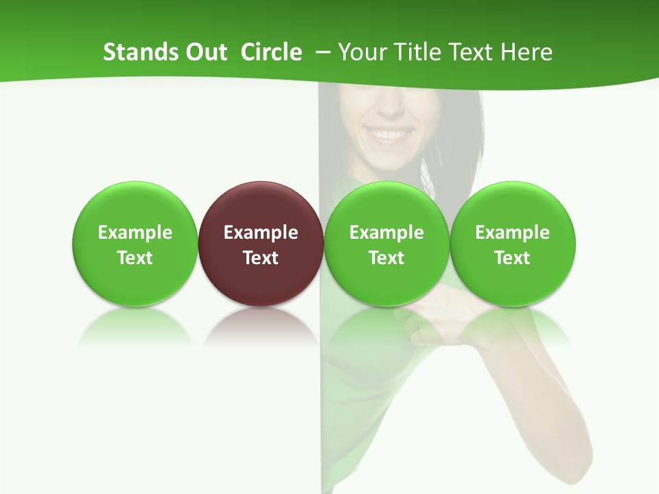 Advertise Girl Background PowerPoint Template