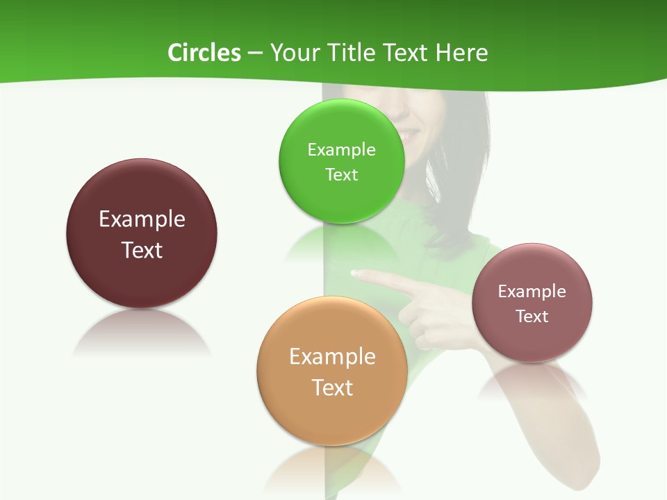 Advertise Girl Background PowerPoint Template