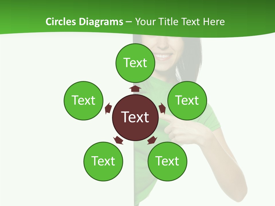 Advertise Girl Background PowerPoint Template