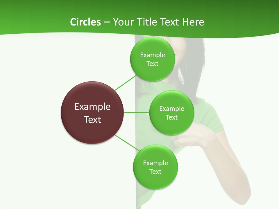 Advertise Girl Background PowerPoint Template