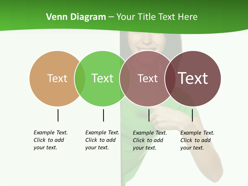 Advertise Girl Background PowerPoint Template