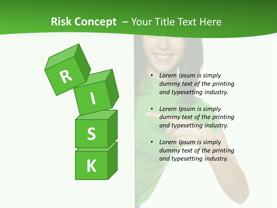 Advertise Girl Background PowerPoint Template